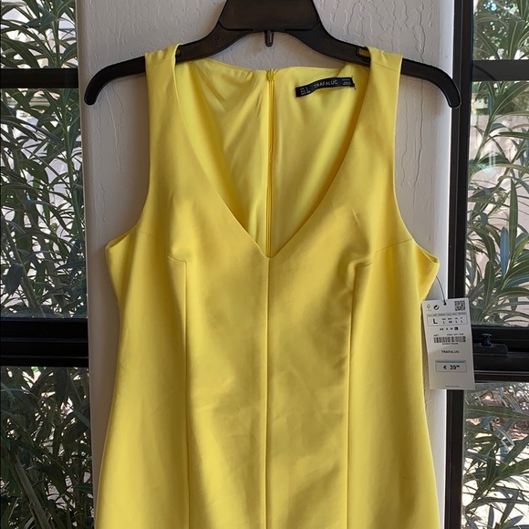 Yellow Zara Mini Dress - Size L - Picture 4 of 4